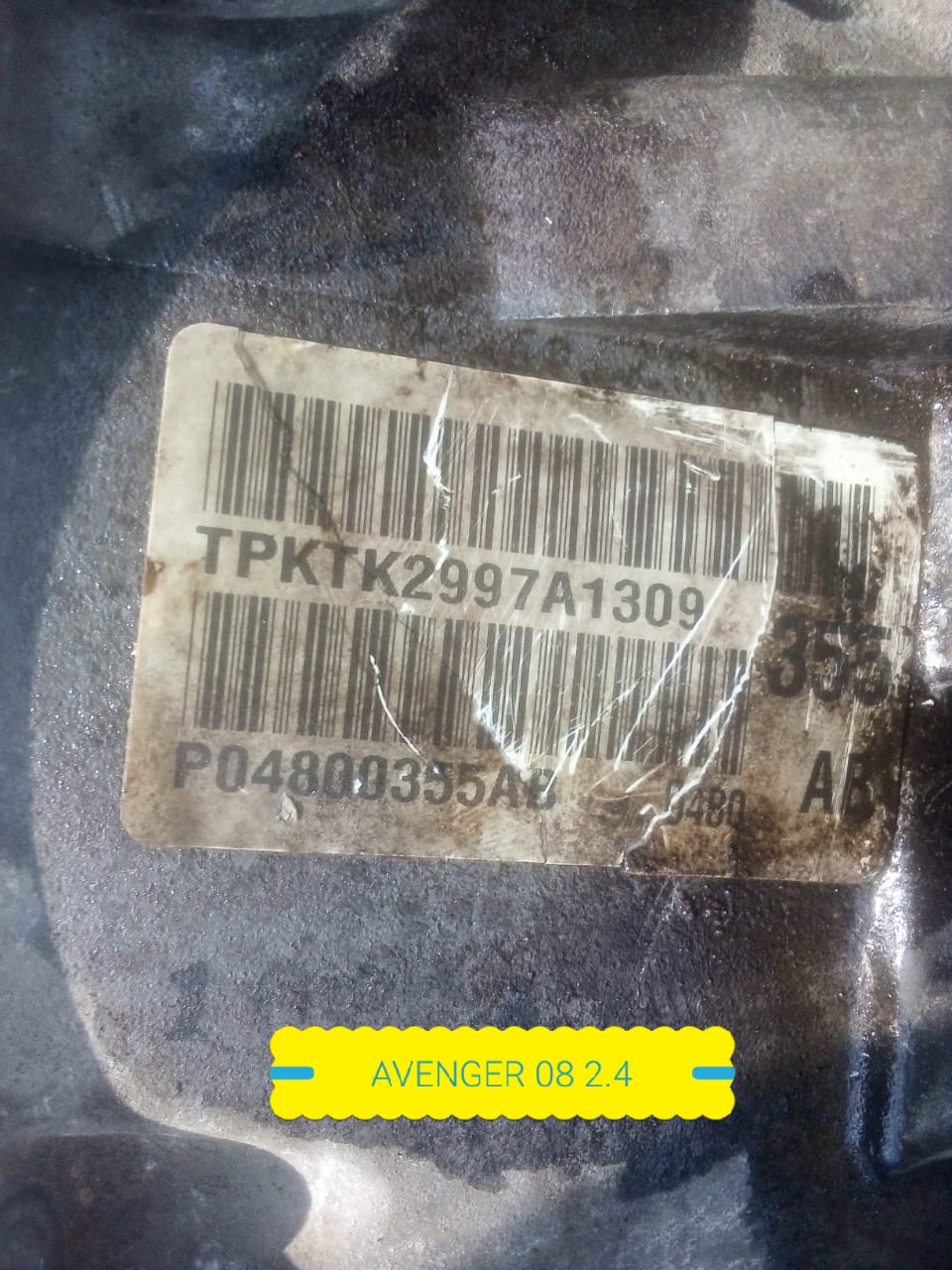 CAJA DE TRANSMICION DODGE AVENGER 2008 AL 2014